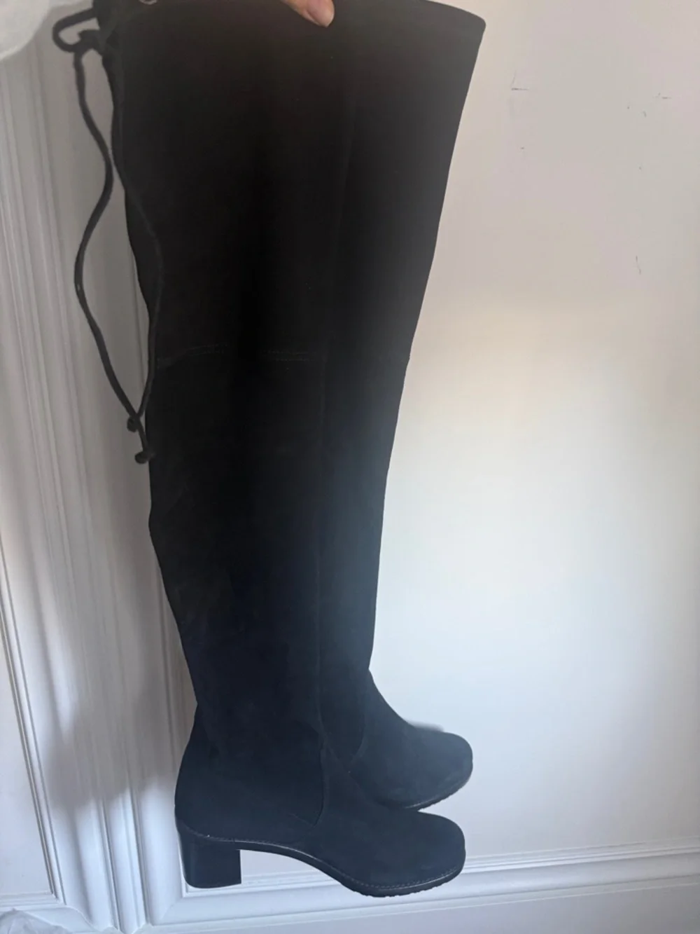 Stuart Weitzman Black Over-the-Knee TIELAND OVER-THE-KNEE BOOT Sz 11